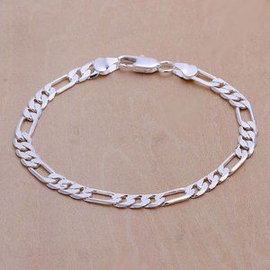 925 Silver Color 6MM Bracelet